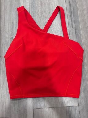 lululemon athletica Red Asymmetrical Sports Bra Tank